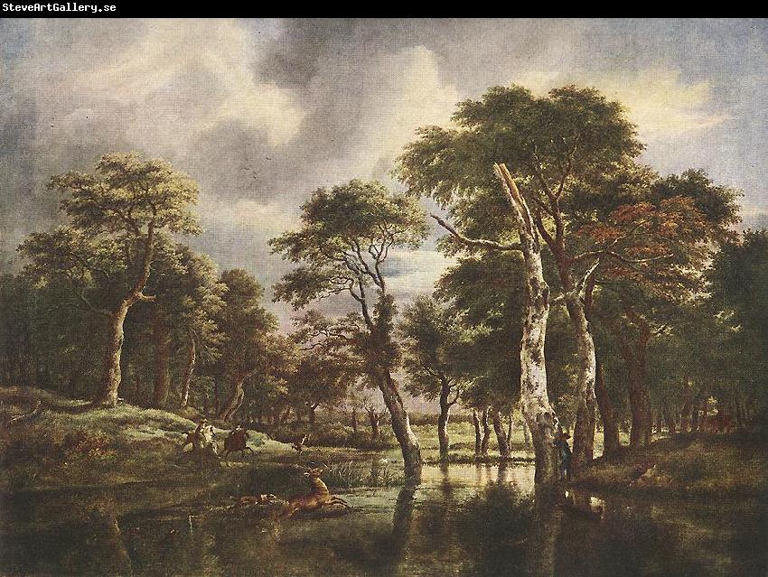 RUISDAEL, Jacob Isaackszon van The Hunt g